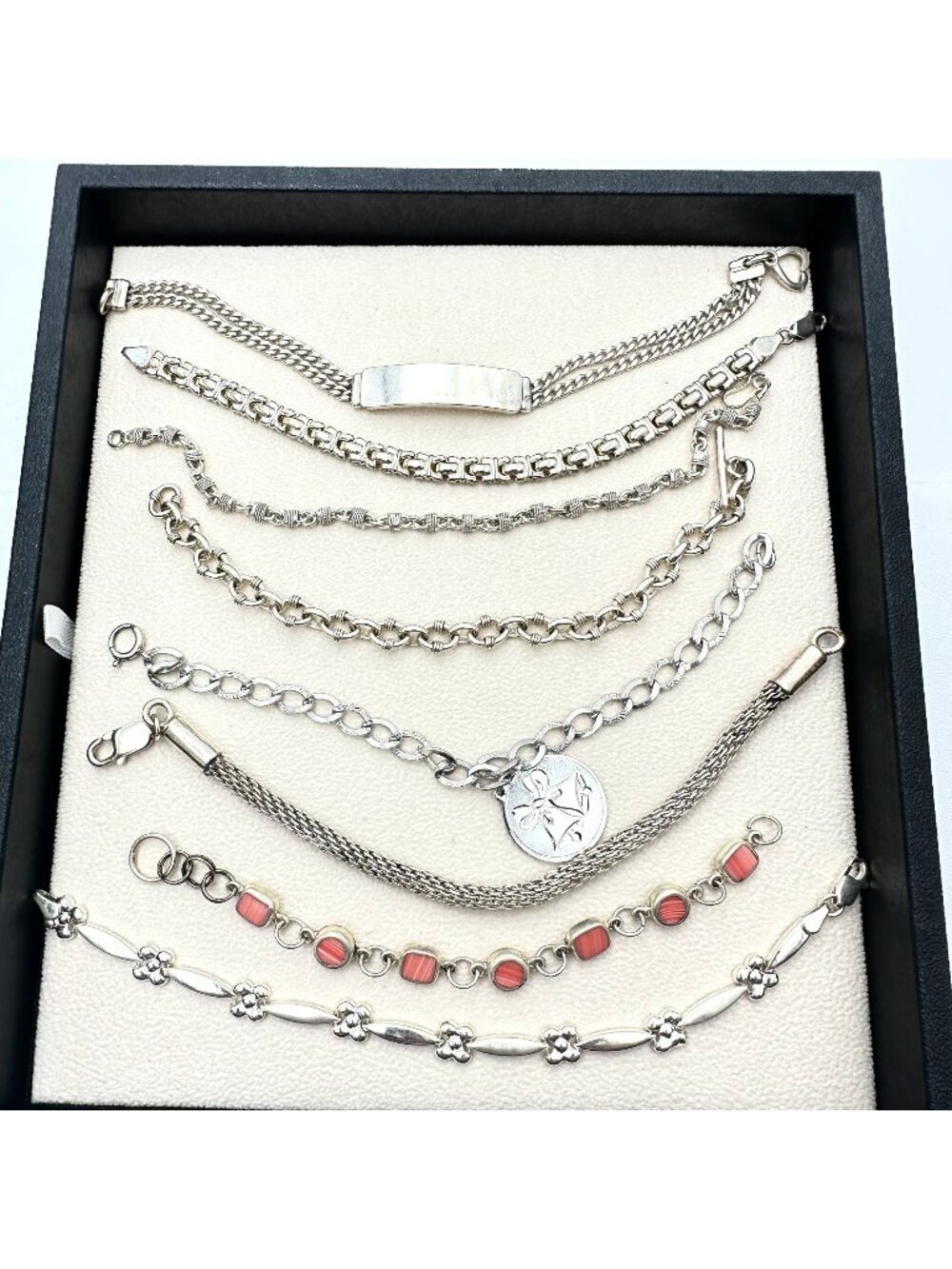 Sterling Silver Bracelets Lot 90 Grams Wear Scrap or Resell All XRF Tested